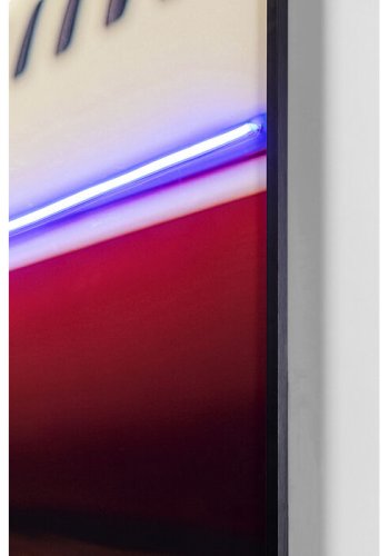 KARE DESIGN Jetset Pose Lady billede, m. LED lys og ramme - multifarvet akryl (120x80)