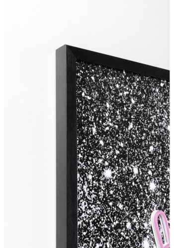 KARE DESIGN Balloon Dog glasbillede, m. LED lys og ramme - multifarvet akryl (80x80)