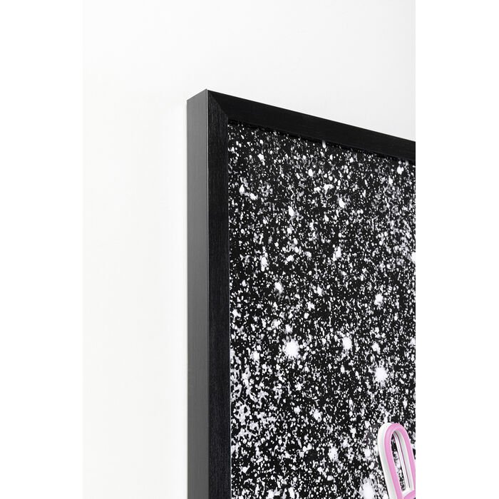 KARE DESIGN Balloon Dog glasbillede, m. LED lys og ramme - multifarvet akryl (80x80)