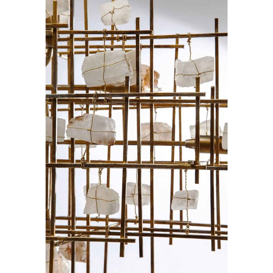 KARE DESIGN Stone Mobile loftlampe - guld stl og hvide sten