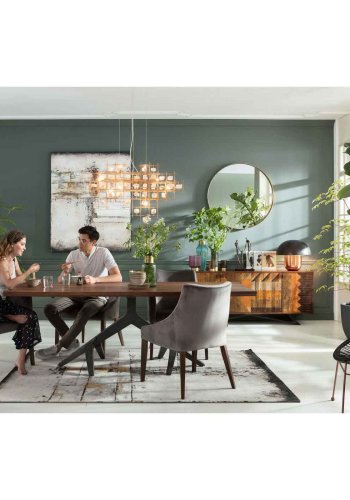 KARE DESIGN Stone Mobile loftlampe - guld stl og hvide sten