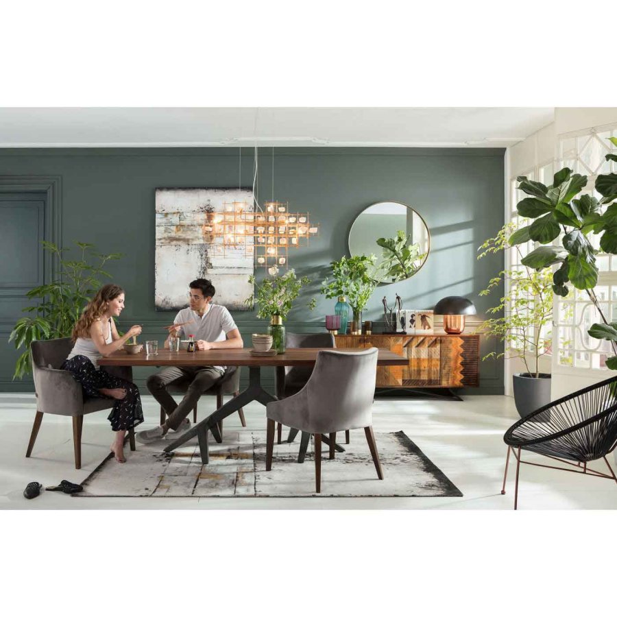 KARE DESIGN Stone Mobile loftlampe - guld stl og hvide sten