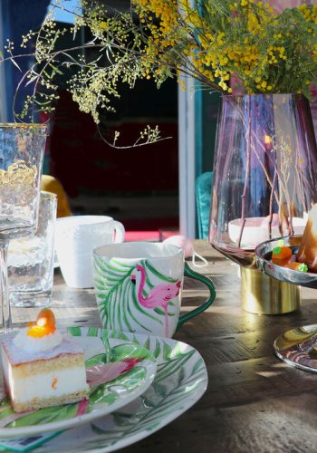 KARE DESIGN Hommage hvidvinsglas, m. struktur og guldkant, hndlavet - klar glas (H:22)