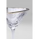 KARE DESIGN Hommage cocktailglas, m. struktur og guldkant, hndlavet - klar glas (H:20)