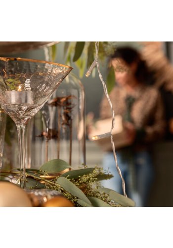 KARE DESIGN Hommage cocktailglas, m. struktur og guldkant, hndlavet - klar glas (H:20)