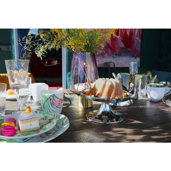 KARE DESIGN Hommage vandglas, m. struktur og guldkant, hndlavet - klar glas (H:14,3)