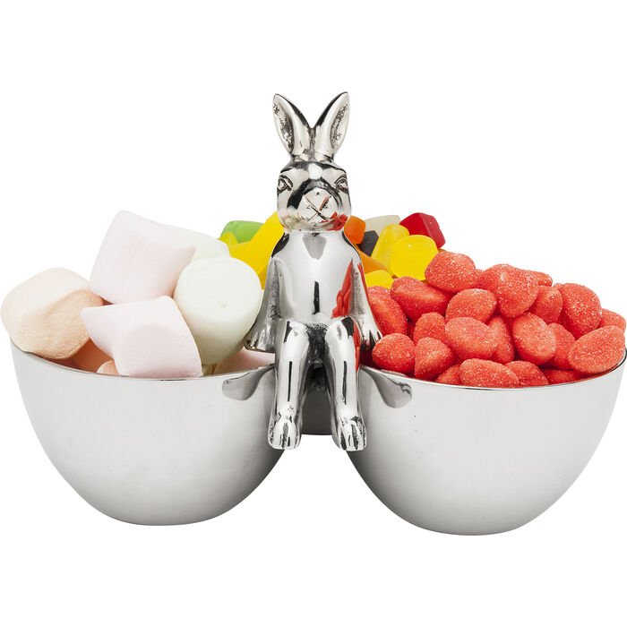 KARE DESIGN Bunny Tre skl - slv forniklet aluminium (H:18)