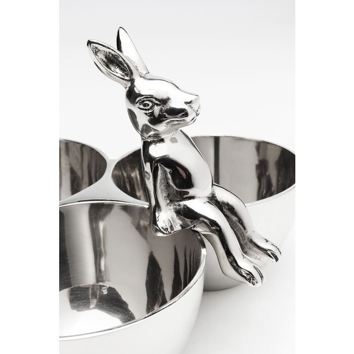 KARE DESIGN Bunny Tre skl - slv forniklet aluminium (H:18)