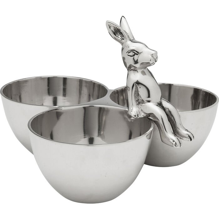 KARE DESIGN Bunny Tre skl - slv forniklet aluminium (H:18)