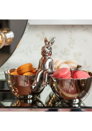 KARE DESIGN Bunny Tre skl - slv forniklet aluminium (H:18)