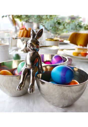 KARE DESIGN Bunny Tre skl - slv forniklet aluminium (H:18)