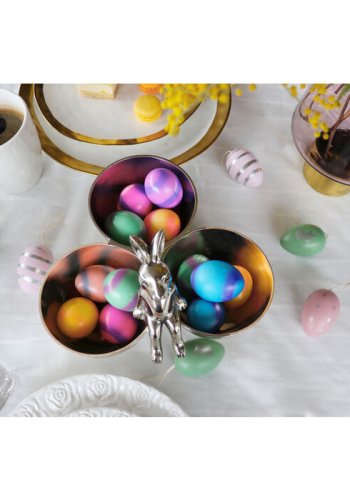 KARE DESIGN Bunny Tre skl - slv forniklet aluminium (H:18)