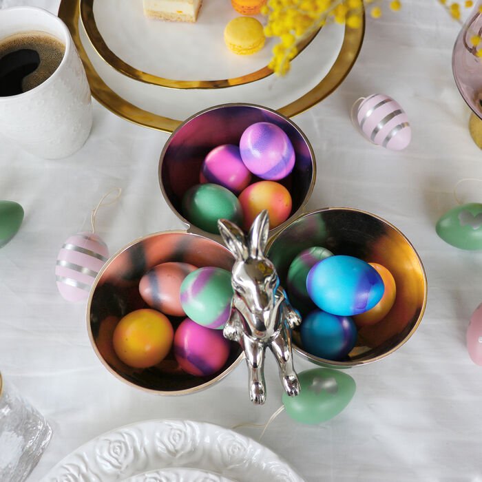 KARE DESIGN Bunny Tre skl - slv forniklet aluminium (H:18)