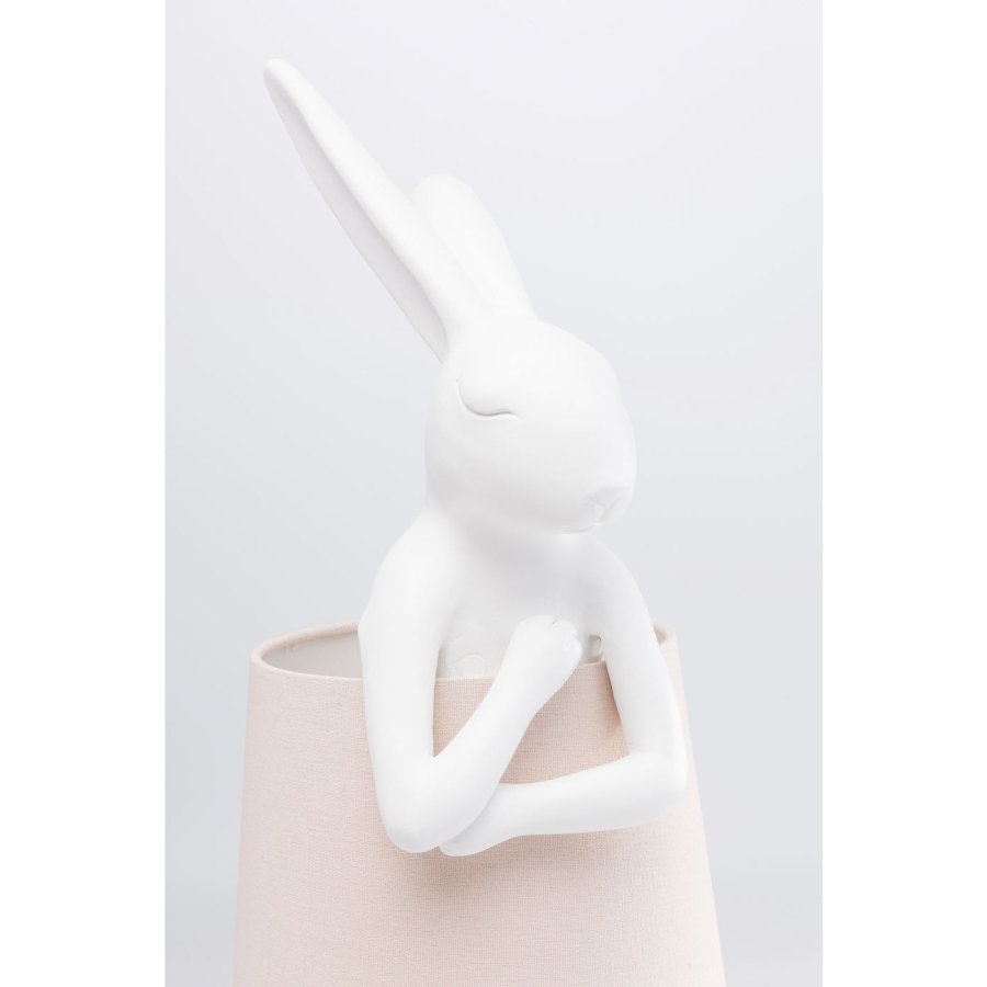 KARE DESIGN Animal Rabbit bordlampe - hvid polyresin/stl/hrlrred 