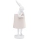 KARE DESIGN Animal Rabbit bordlampe - hvid polyresin/stl/hrlrred 