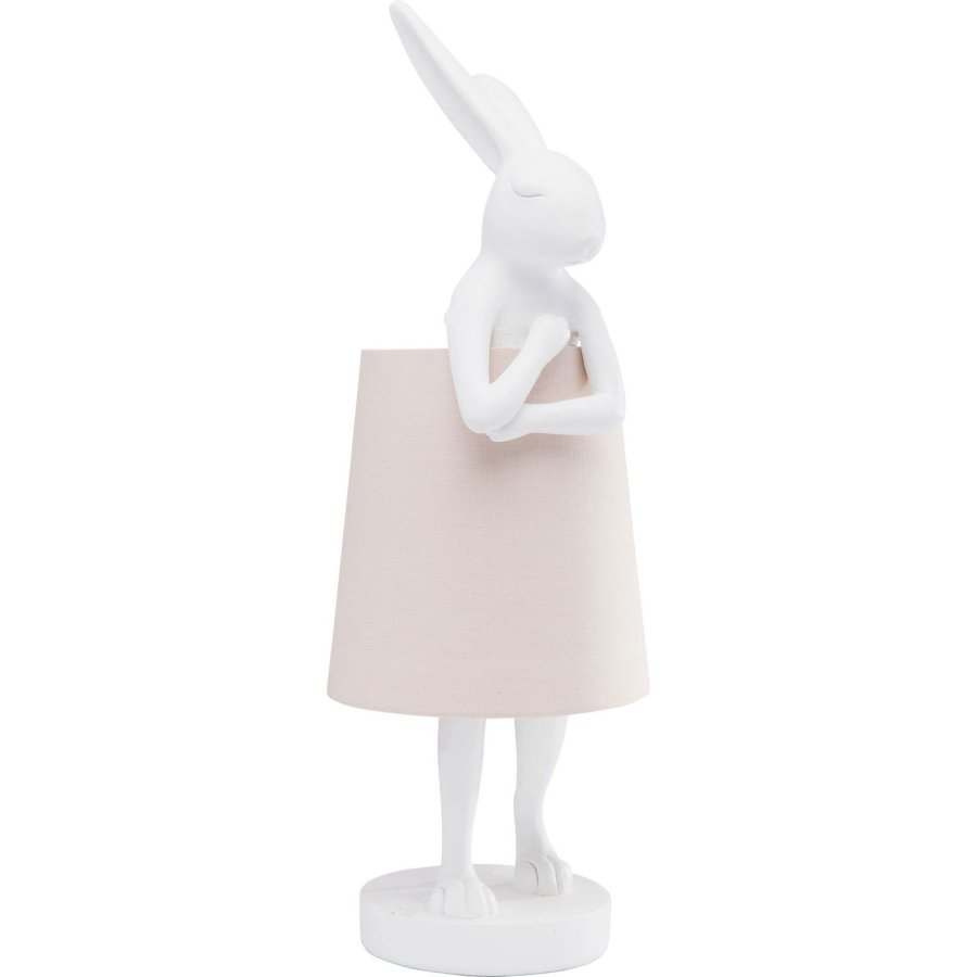 KARE DESIGN Animal Rabbit bordlampe - hvid polyresin/stl/hrlrred 