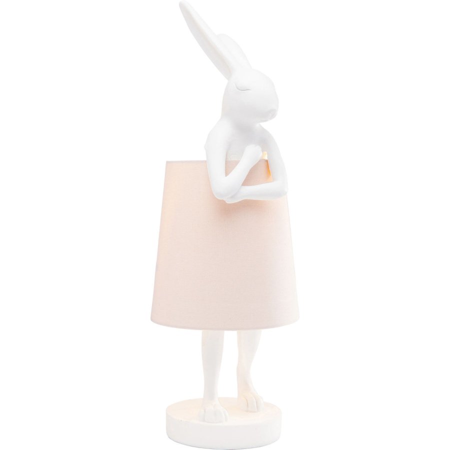 KARE DESIGN Animal Rabbit bordlampe - hvid polyresin/stl/hrlrred 