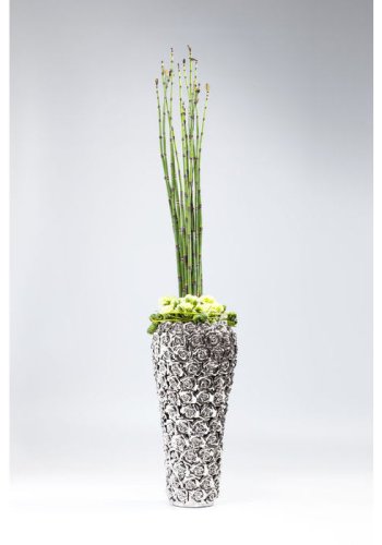 KARE DESIGN Rose Multi Chrome vase, stor - krom fajance (21,5)