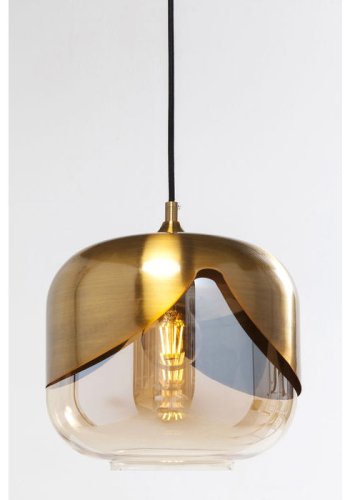 KARE DESIGN Golden Goblet loftlampe - farvet glas/messingbelagt stl, rund (25)