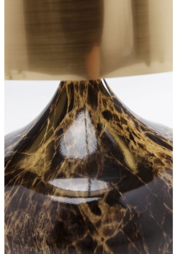 KARE DESIGN Mamo Deluxe bordlampe - guld plastik/brunt stl