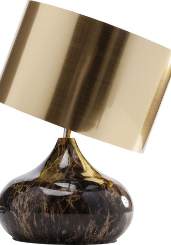 KARE DESIGN Mamo Deluxe bordlampe - guld plastik/brunt stl