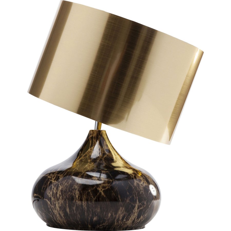 KARE DESIGN Mamo Deluxe bordlampe - guld plastik/brunt stl