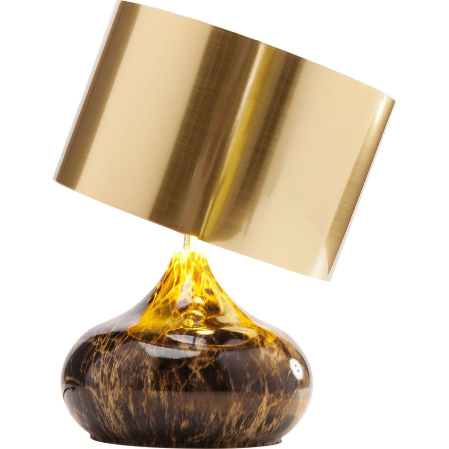 KARE DESIGN Mamo Deluxe bordlampe - guld plastik/brunt stl