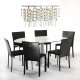 KARE DESIGN Grande Possibilita spisebord - klart glas/slv aluminium, ovalt (180x120)