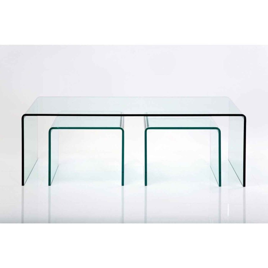KARE DESIGN Clear Club sofabord - glas (3/st)