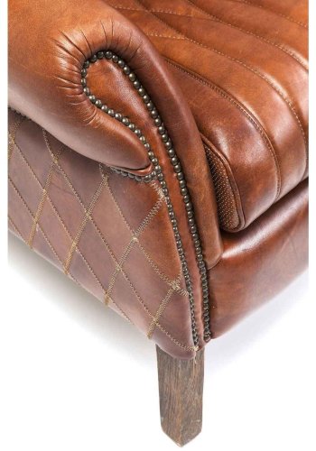 KARE DESIGN Country Side hvilestol - brunt koskind, m. armln