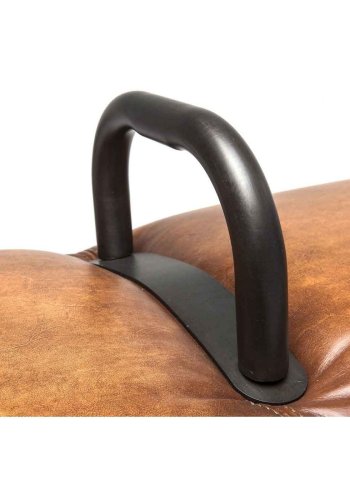 KARE DESIGN Gym Gabby bnk - brunt koskind og stl (153cm)