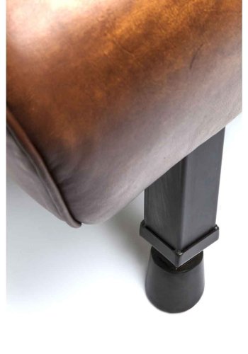 KARE DESIGN Gym Gabby bnk - brunt koskind og stl (153cm)