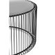 KARE DESIGN Wire Black sofabord - klart glas/sort stl, rundt (2/st)