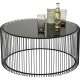 KARE DESIGN Wire Black sofabord - klart glas/sort stl, rundt (2/st)