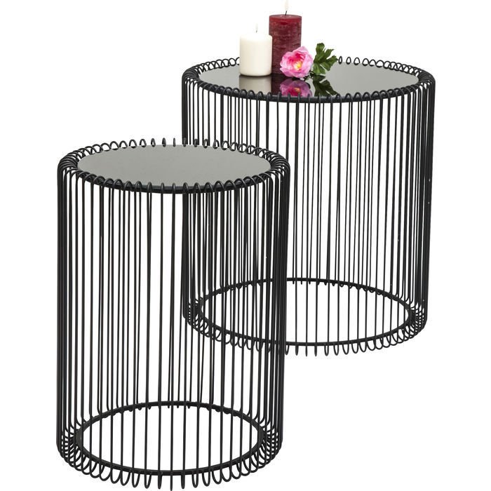 KARE DESIGN Sidebord, Wire Sort (2/St)