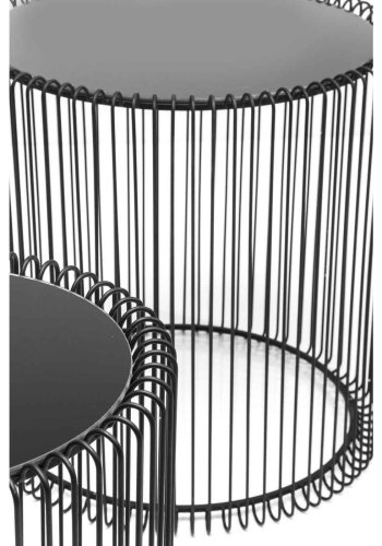 KARE DESIGN Sidebord, Wire Sort (2/St)