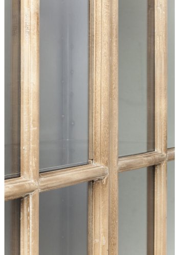 KARE DESIGN Kontor vitrineskab - klart glas/natur gran og stl, m. 2 lger 