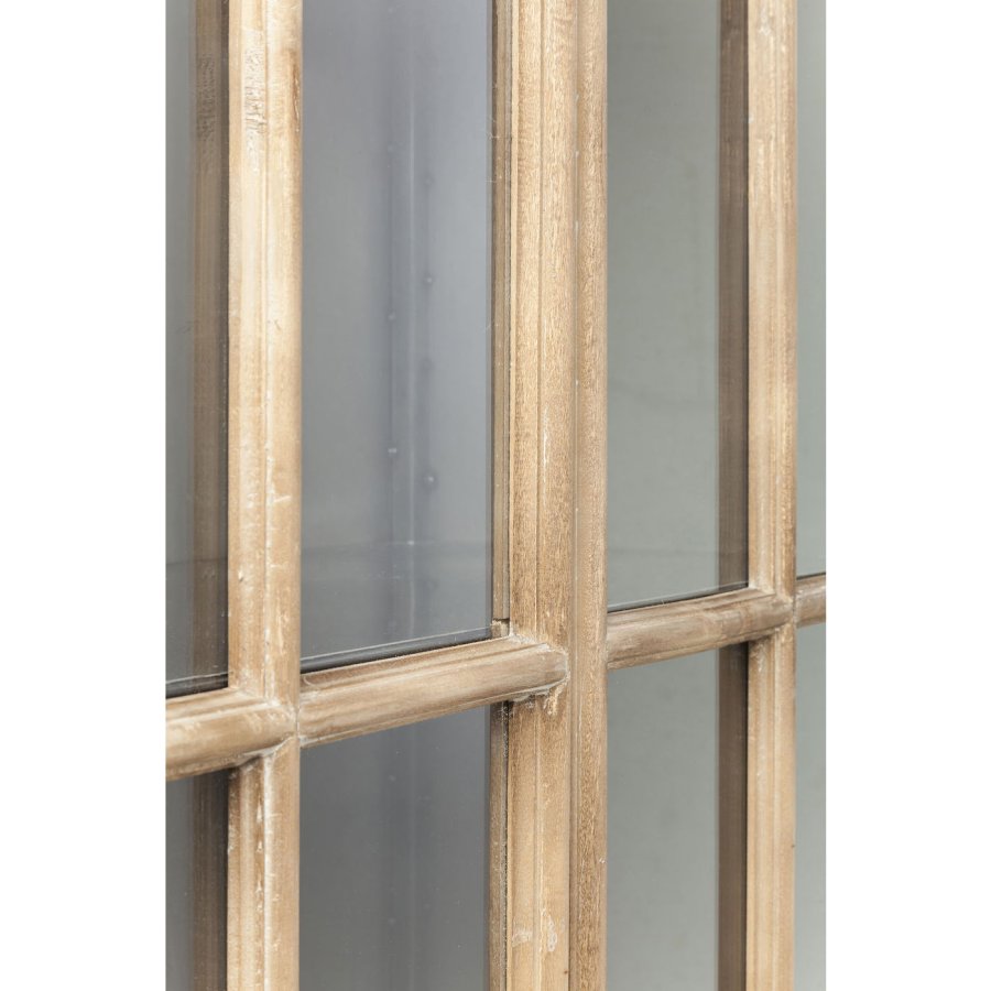 KARE DESIGN Kontor vitrineskab - klart glas/natur gran og stl, m. 2 lger 