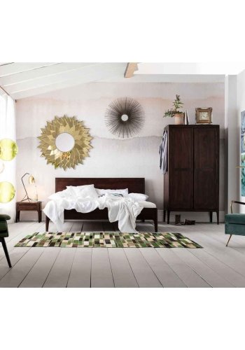 KARE DESIGN Brooklyn Walnut sengeramme - valnddebrunt sheeshamtr (160x200)