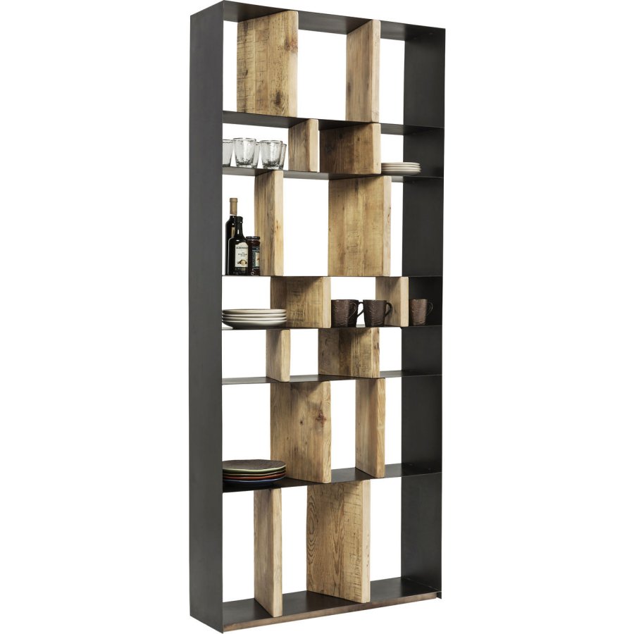 KARE DESIGN Storm reol - natur fyrretr/stl