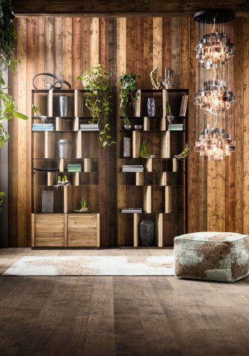 KARE DESIGN Storm reol - natur fyrretr/stl