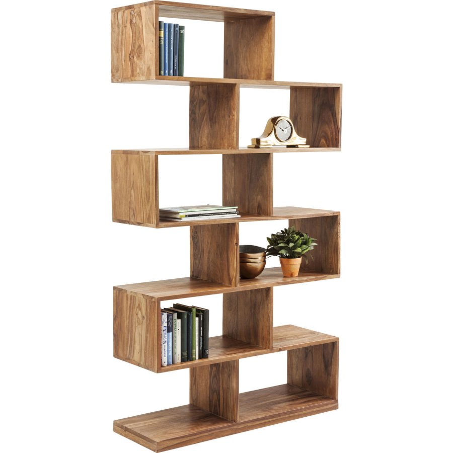 KARE DESIGN Authentico Shelf Zick Zack reol - natur akacietr (180x100)