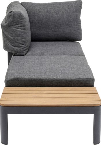 KARE DESIGN Recamiere Happy Day Left chaiselong - polyester, WPC og aluminium (166x66)