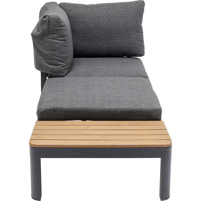 KARE DESIGN Recamiere Happy Day Left chaiselong - polyester, WPC og aluminium (166x66)