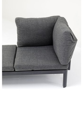 KARE DESIGN Recamiere Happy Day Left chaiselong - polyester, WPC og aluminium (166x66)