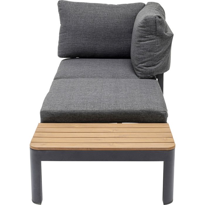 KARE DESIGN Recamiere Happy Day Right chaiselong - aluminium, WPC og polyester (166x66)