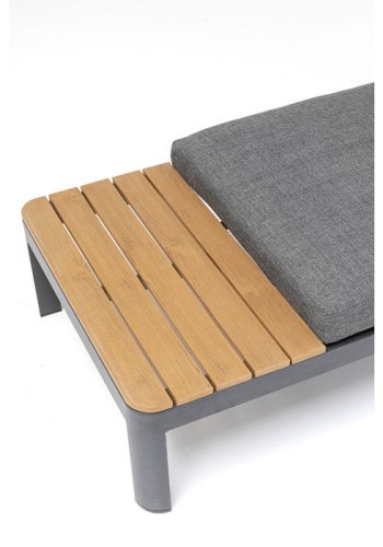 KARE DESIGN Recamiere Happy Day Right chaiselong - aluminium, WPC og polyester (166x66)