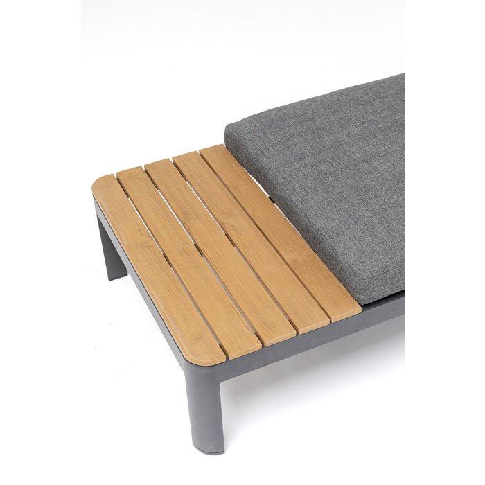 KARE DESIGN Recamiere Happy Day Right chaiselong - aluminium, WPC og polyester (166x66)