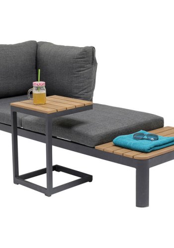 KARE DESIGN Recamiere Happy Day Right chaiselong - aluminium, WPC og polyester (166x66)