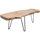 KARE DESIGN Aspen sofabord - natur teaktr/stl (106x41)